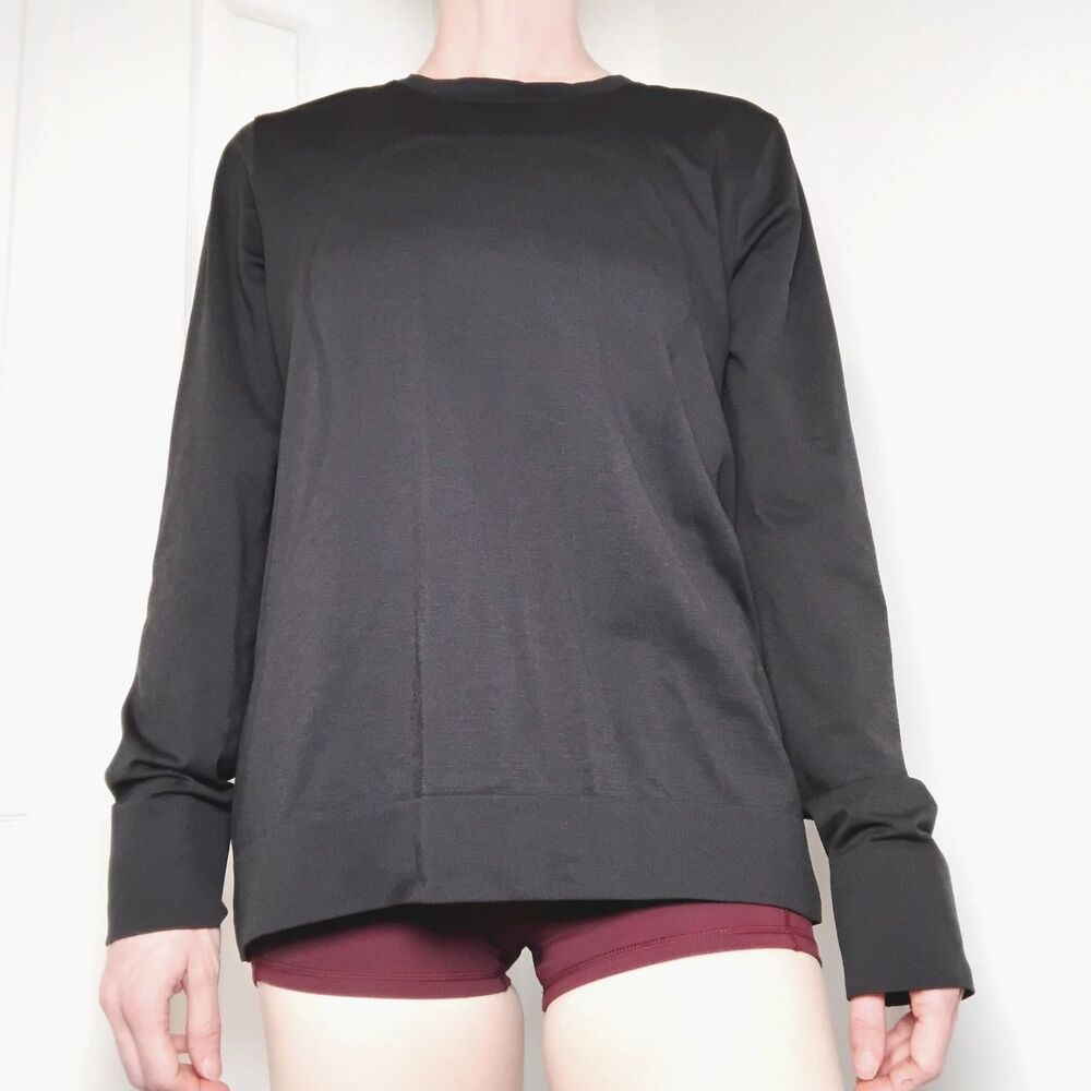 Lululemon Swiftly Relaxed Long Sleeve Shirt Size 10 Black